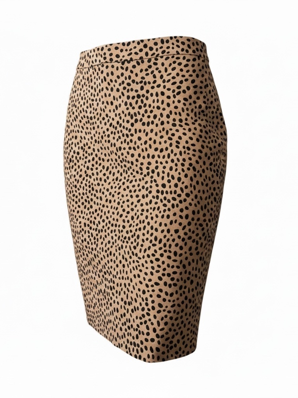 NWT J. Crew Tan and Black Spotted Pencil Skirt
